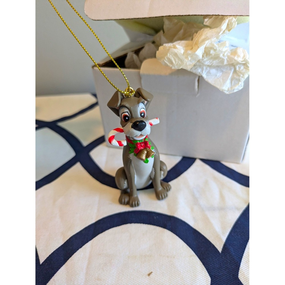 Disney Christmas Magic Tramp Lady and the Tramp Ornament 26231 Grey Plastic